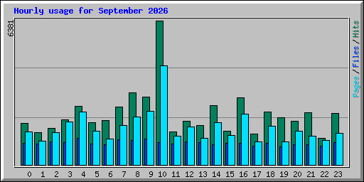 Hourly usage for September 2026
